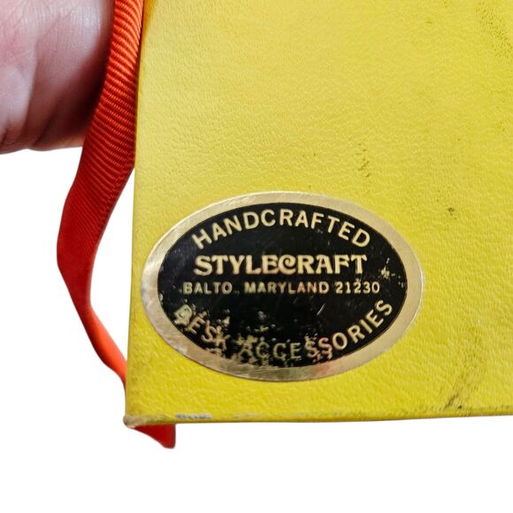 Vintage Recipe Book File Folder Stylecraft Yellow Cute - Picture 6 of 10